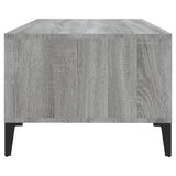 Tavolino Salotto Grigio Sonoma 90x50x36,5 cm Legno truciolato