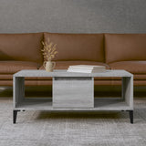 Tavolino Salotto Grigio Sonoma 90x50x36,5 cm Legno truciolato
