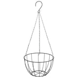 Fioriere Pensili 4 pz Rivestimenti Cocco Nero 40x63cm Acciaio