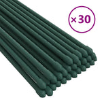 Supporti per Piante da Giardino 30 pz Verde 115 cm Acciaio