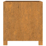 Fioriera con Gambe Ruggine 42x40x43 cm Acciaio Corten