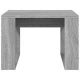 Tavolino Grigio Sonoma 50x50x35 cm in Legno truciolato