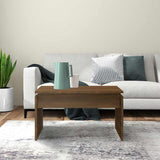 Tavolino da Salotto Rovere Marrone 68x50x38 cm in truciolato