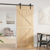 Porta NARVIK Naturale 90 x 210 cm Legno di pino solido