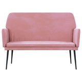 Panca Rosa 108x79x79 cm in Velluto
