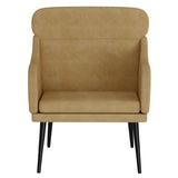 Poltrona Marrone 63x76x80 cm Velluto
