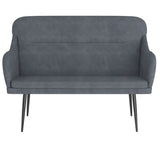 Panca Grigio Scuro 110x76x80 cm in Velluto