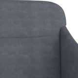 Panca Grigio Scuro 110x76x80 cm in Velluto