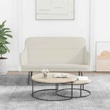 Panca Crema 110x76x80 cm in Velluto