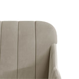 Panca Grigio Chiaro 110x76x80 cm in Velluto