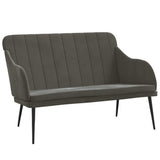 Panca Grigio Scuro 110x76x80 cm in Velluto