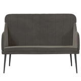 Panca Grigio Scuro 110x76x80 cm in Velluto