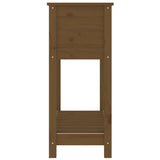 Fioriera con Mensola Ambra 82,5x34,5x81 cm Legno Massello Pino