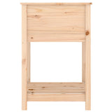 Fioriera con Mensola 54x54x81 cm in Legno Massello di Pino