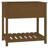 Fioriera con Mensola Ambra 82,5x54x81 cm in Legno Massello Pino