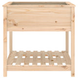 Fioriera con Mensola 82,5x82,5x81 cm in Legno Massello di Pino