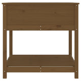 Fioriera con Mensola Ambra 82,5x82,5x81 cm Legno Massello Pino