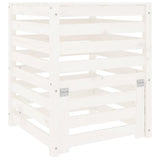 Compostiera Bianca 63,5x63,5x77,5 cm in Legno Massello di Pino