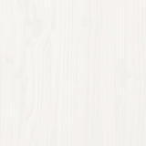 Compostiera Bianca 63,5x63,5x77,5 cm in Legno Massello di Pino