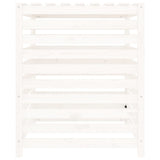 Compostiera Bianca 82,5x82,5x99,5 cm in Legno Massello di Pino