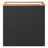 Fioriera Nera 80x40x80 cm in Polyrattan