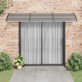 Tettoia per Porta Nera 300x75 cm Policarbonato