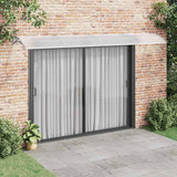 Pensilina per porta grigia 400x100 cm in policarbonato
