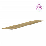 Pannelli da Parete Effetto Legno Marrone PVC 2,06 m