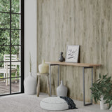 Pannelli da Parete Effetto Legno Grigio PVC 2,06 m