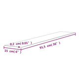 Pannelli da Parete Effetto Legno Grigio PVC 2,06 m