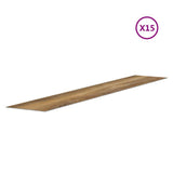 Pannelli da Parete Effetto Legno Marrone PVC 2,06 m