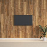 Pannelli da Parete Effetto Legno Marrone PVC 2,06 m