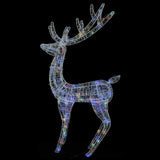 Renne di Natale XXL in Acrilico 250 LED 3 pz 180 cm Multicolore