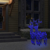 Decorazioni Natalizie Renne 2 pz 60x16x100 cm in Acrilico