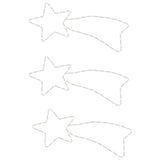 Figure Natalizie Stelle Comete 48 LED 3pz Bianco Caldo 65x28 cm
