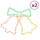Figure Natalizie Campane con 72 LED 2 pz 50x56 cm