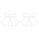 Figure Natalizie Campane con 72 LED 2 pz 50x56 cm