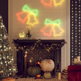 Figure Natalizie Campane con 72 LED 2 pz 50x56 cm