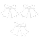 Figure Natalizie Campane con 72 LED 3 pz 50x56 cm