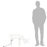 Figure Natalizie Renne 2 pz Bianco Caldo 73x31x45 cm