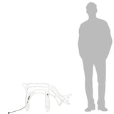 Figure Natalizie Renne 3 pz Bianco Caldo 73x31x45 cm