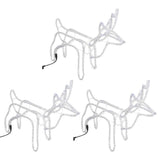 Figure Natalizie Renne 3 pz Bianco Freddo 60x30x60 cm