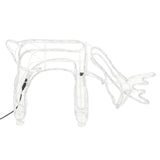 Figure Natalizie Renne 3 pz Bianco Freddo 73x31x45 cm