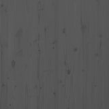Testiera da Parete Grigia 106x3x91,5 cm Legno Massello di Pino