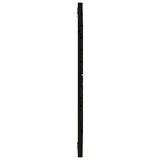Testiera da Parete Nera 81x3x91,5cm in Legno Massello di Pino