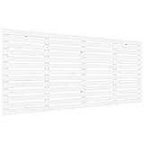 Testiera da Parete Bianca 166x3x91,5 cm Legno Massello di Pino