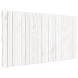 Testiera da Parete Bianca 127,5x3x60 cm Legno Massello di Pino