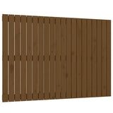 Testiera da Parete Ambra 127,5x3x90cm in Legno Massello di Pino