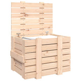 Contenitore Portaoggetti 58x40,5x42 cm Legno Massello di Pino