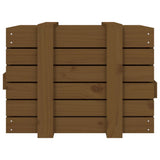 Contenitore Portaoggetti Ambra 58x40,5x42cm Legno Massello Pino